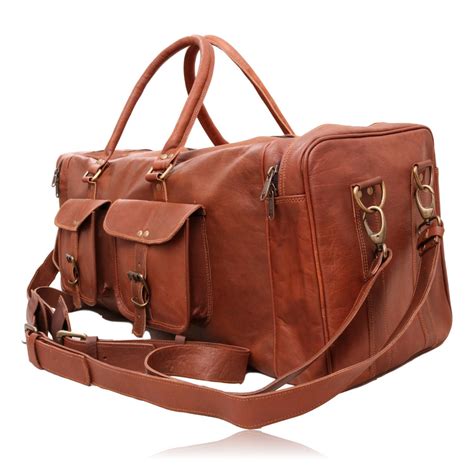 leather duffel luggage